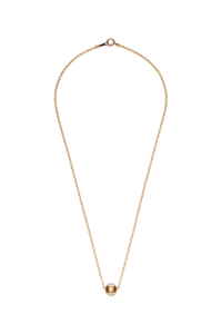 14K Gold Filled Handmade 2.0x400mmPlateCablechain with 8mmCorrugatedBall Necklace[Firenze Jewelry] 피렌체주얼리
